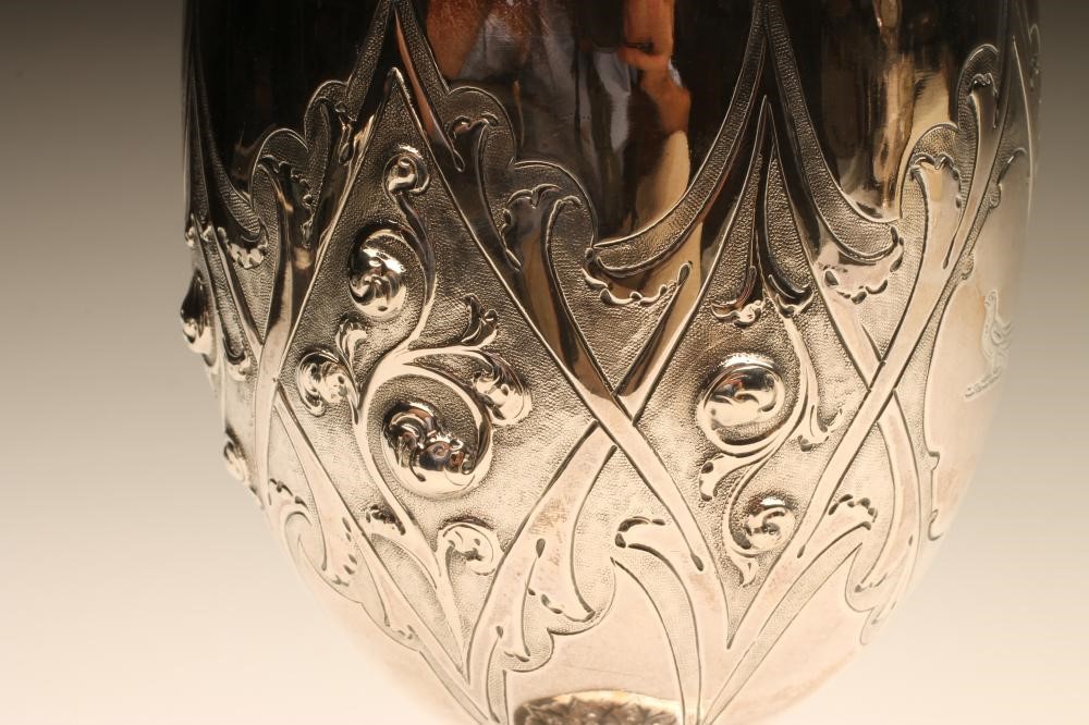 A MID VICTORIAN SILVER GOBLET Image