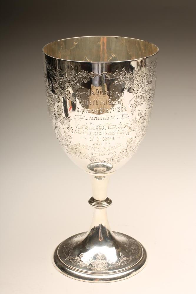 A LATE VICTORIAN SILVER TROPHY CUP Image
