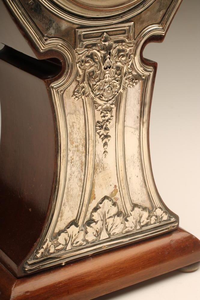 AN EDWARDIAN BALLOON CASE MANTEL CLOCK Image