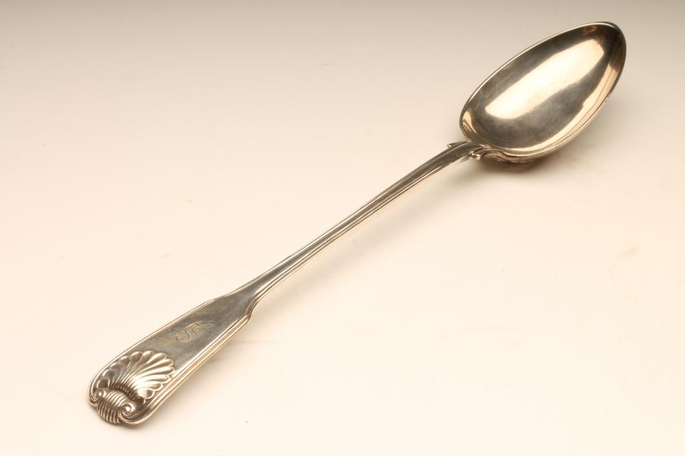AN EARLY VICTORIAN SILVER BASTING SPOON Image