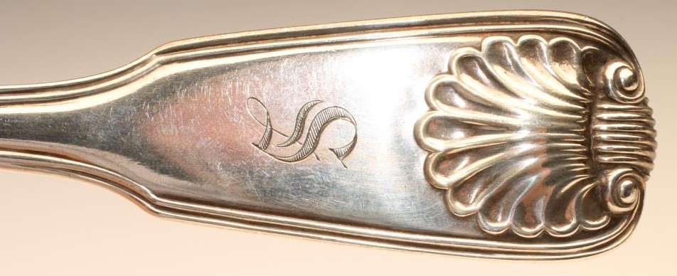 AN EARLY VICTORIAN SILVER BASTING SPOON Image