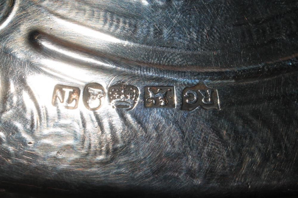 A LATE GEORGE III SILVER SALVER Image