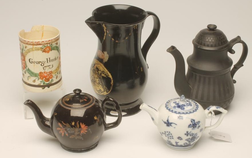 A DOCUMENTARY CREAMWARE MUG of cylindrical form Image