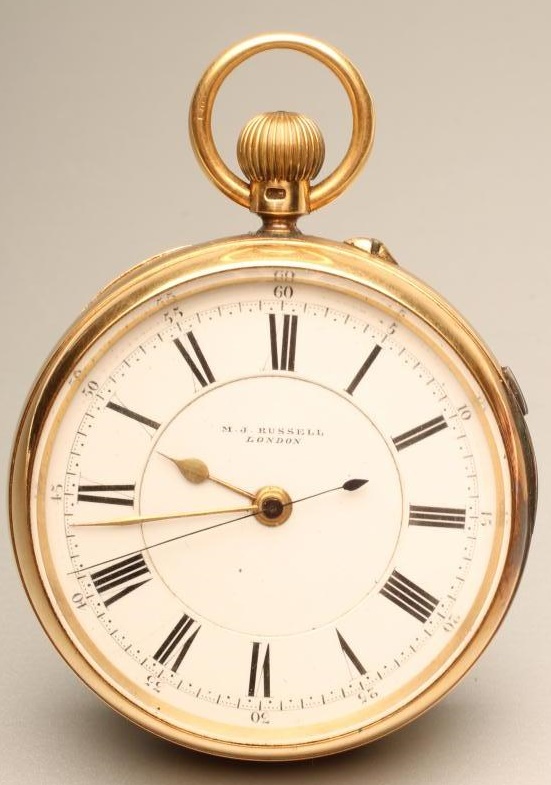 A LATE VICTORIAN 18CT GOLD TOP WIND POCKET WATCH Image