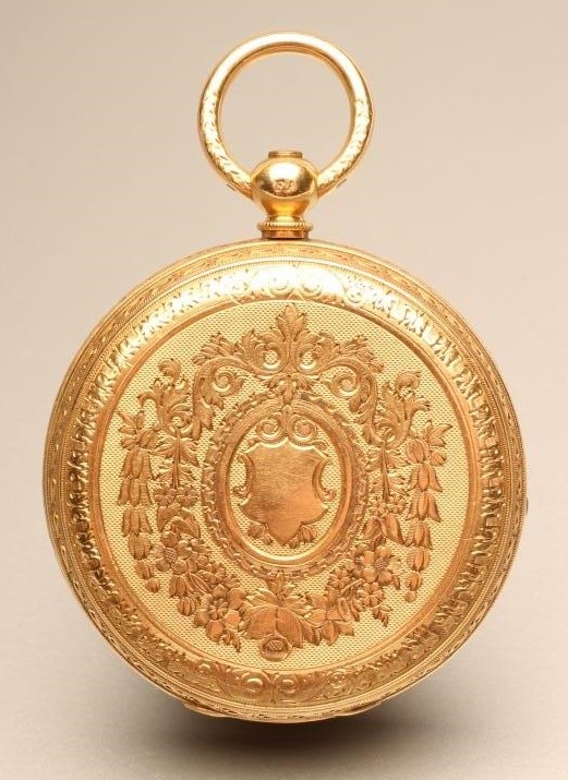A VICTORIAN 18CT GOLD KEY WIND POCKET WATCH Image