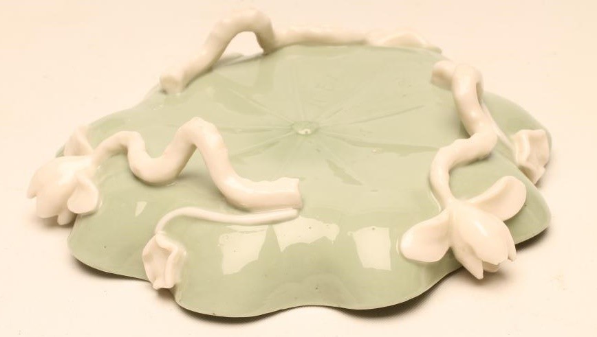 AN AESTHETIC PERIOD MINTON PARIAN CELADON GLAZED SOLITAIRE Image