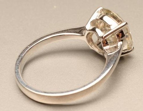 A SOLITAIRE MOISSANITE RING Image