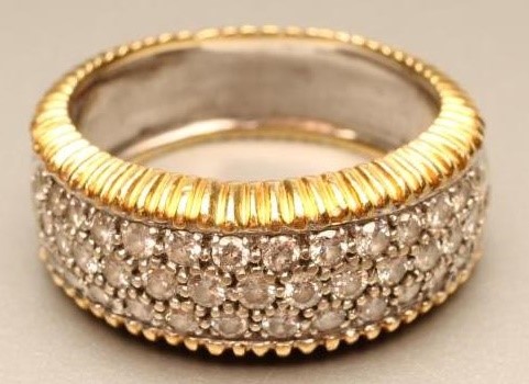 A DIAMOND BAND RING Image