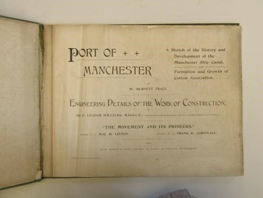 PORT OF MANCHESTER ILLUSTRATED HISTORY of the Manchester Ship Canal 1708-1901 Image