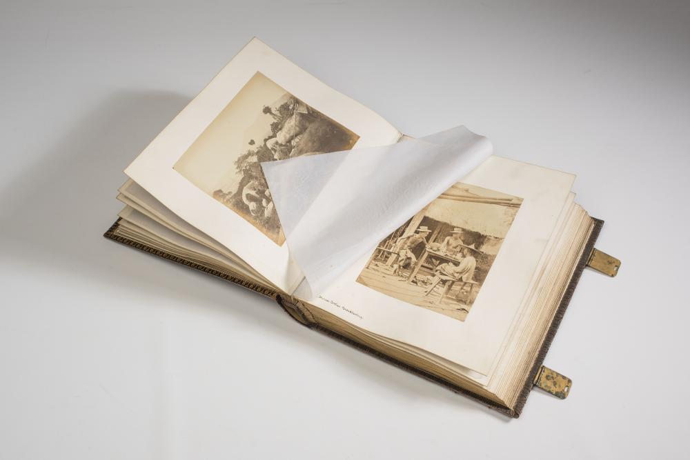 PHOTOGRAPHS FROM PENANG &c. by John Thomson.  An album of 40 albumen photographs by John Thomson Image