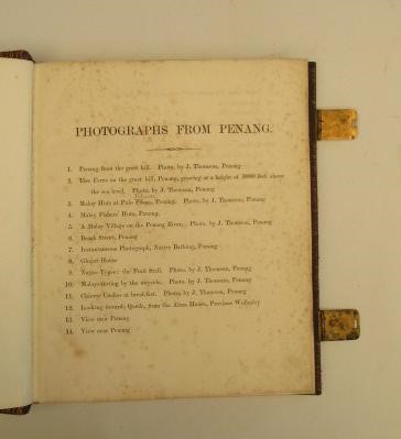PHOTOGRAPHS FROM PENANG &c. by John Thomson.  An album of 40 albumen photographs by John Thomson Image