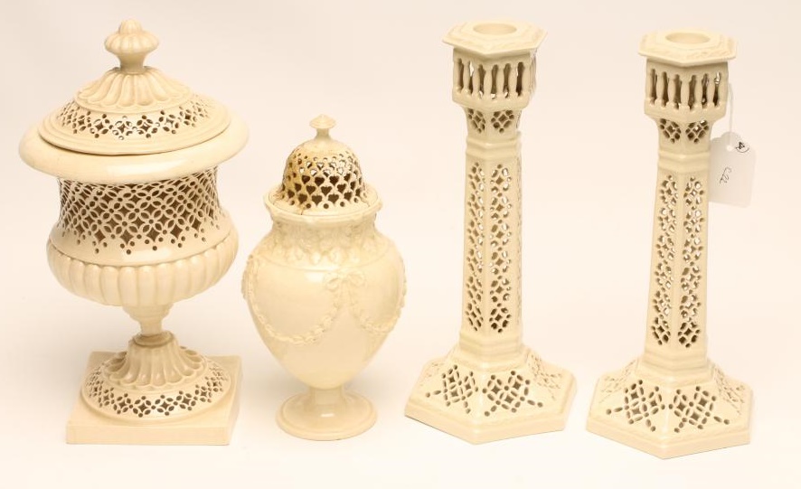A COLLECTION OF LEEDS CREAMWARE Image