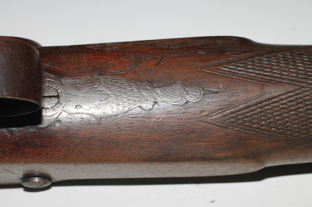 A PERCUSSION SPORTING SHOTGUN by F. Breener Image