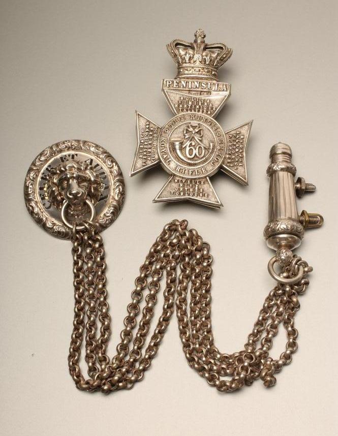 KING'S ROYAL RIFLE CORPS OFFICER'S SILVER DRESS WEAR Image