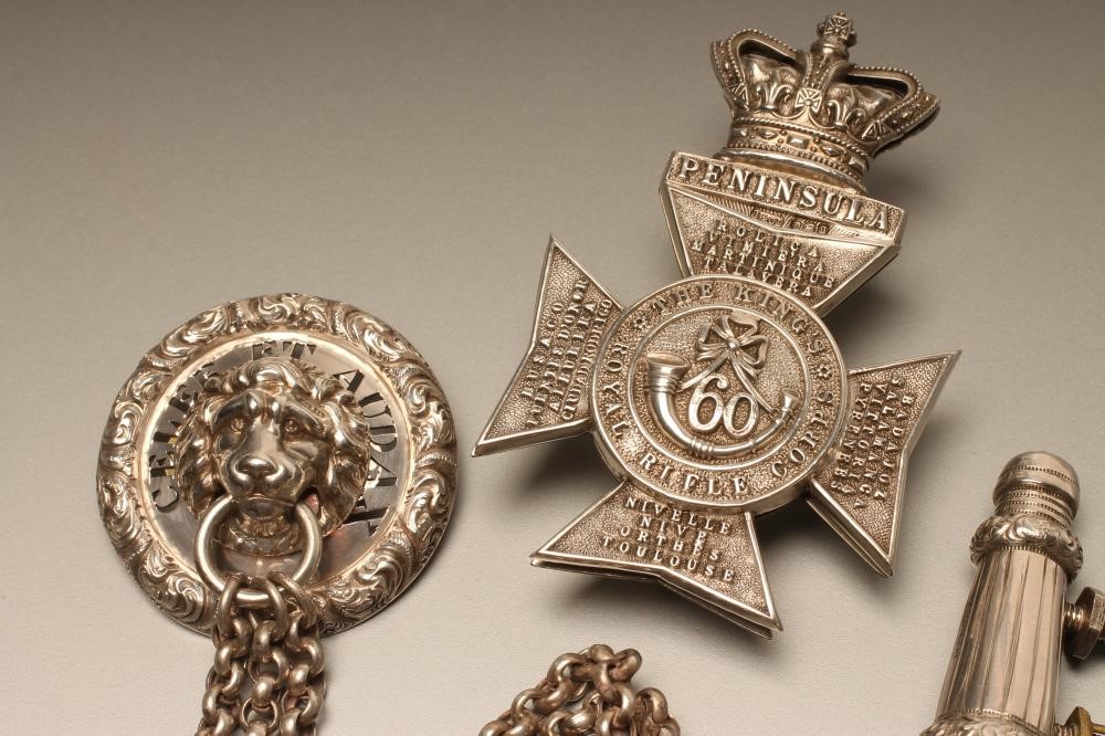 KING'S ROYAL RIFLE CORPS OFFICER'S SILVER DRESS WEAR Image