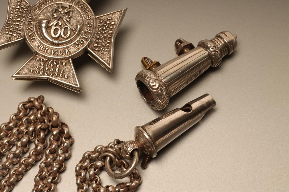 KING'S ROYAL RIFLE CORPS OFFICER'S SILVER DRESS WEAR Image