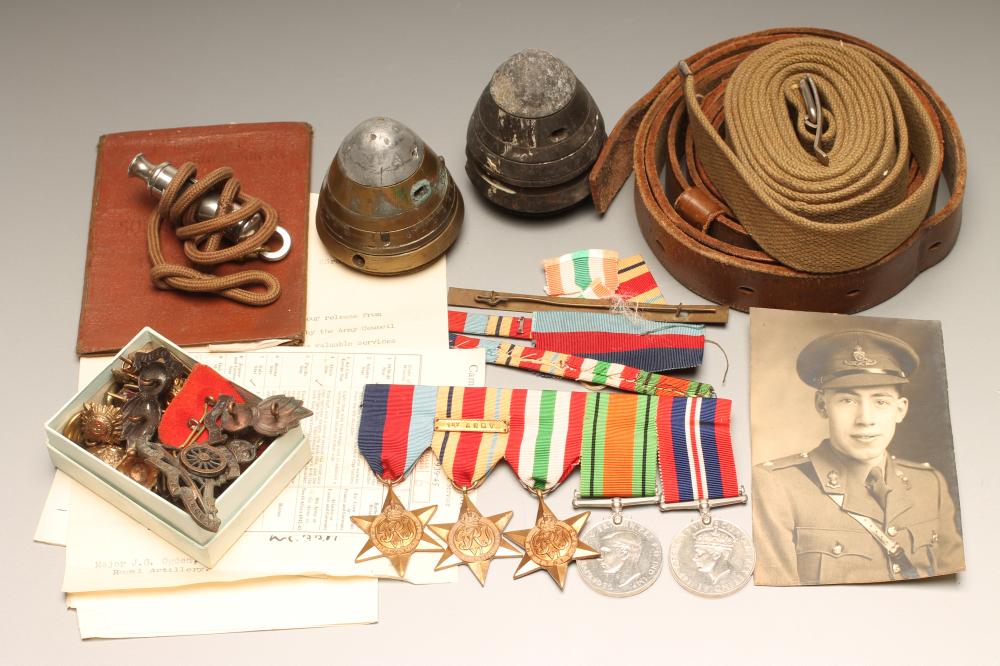 A FAMILY OF SECOND WORLD WAR MEDALS awarded to John Geoffrey Ogden of the Royal Artillery Image