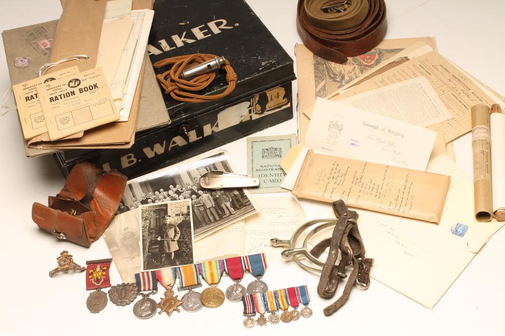 A FAMILY OF FIRST WORLD WAR MEDALS awarded to Samson Walker of the Royal Field Artillery Image