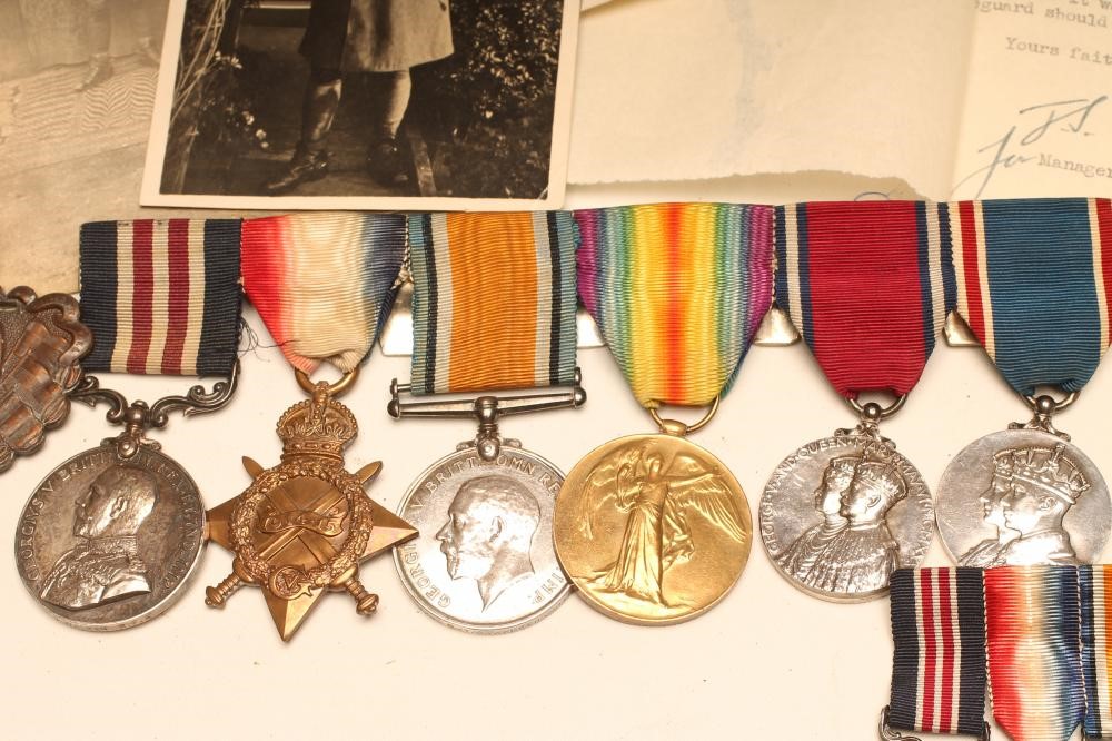 A FAMILY OF FIRST WORLD WAR MEDALS awarded to Samson Walker of the Royal Field Artillery Image
