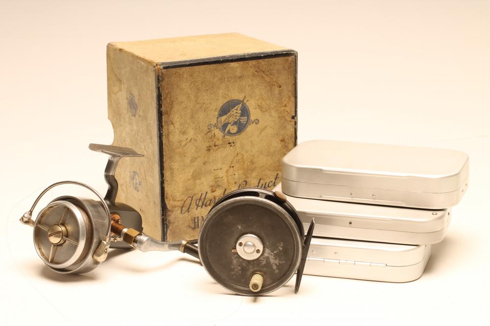 A HARDY ALTEX SPINNING REEL in original Hardy box Image