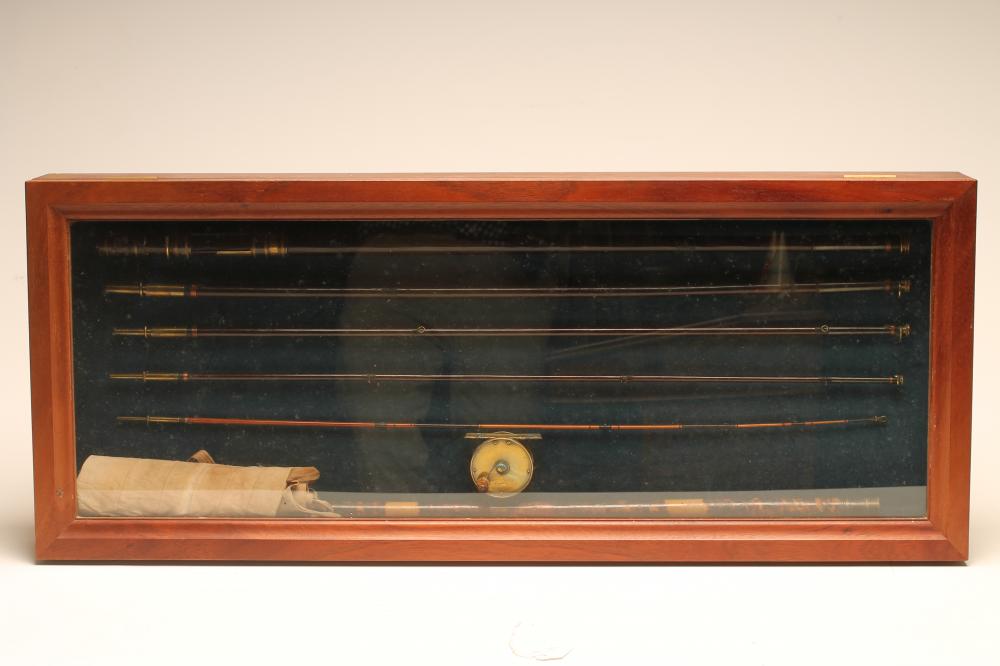 A CROISDALE & COX GREEN HEART FIVE PIECE FISHING ROD Image