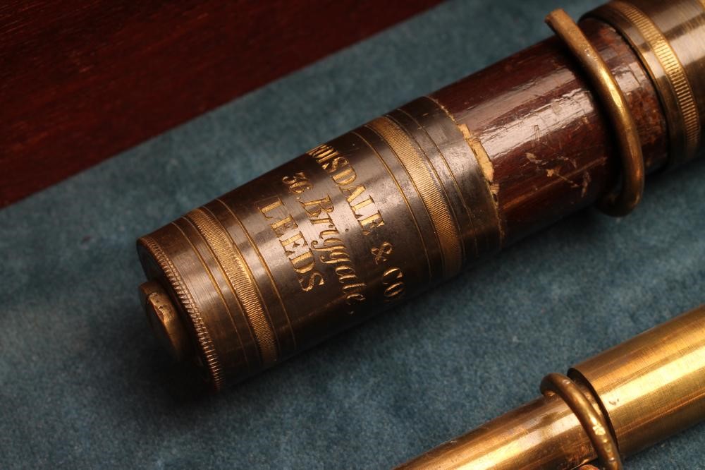 A CROISDALE & COX GREEN HEART FIVE PIECE FISHING ROD Image