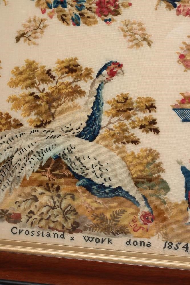 A VICTORIAN WOOLWORK PICTURE Image