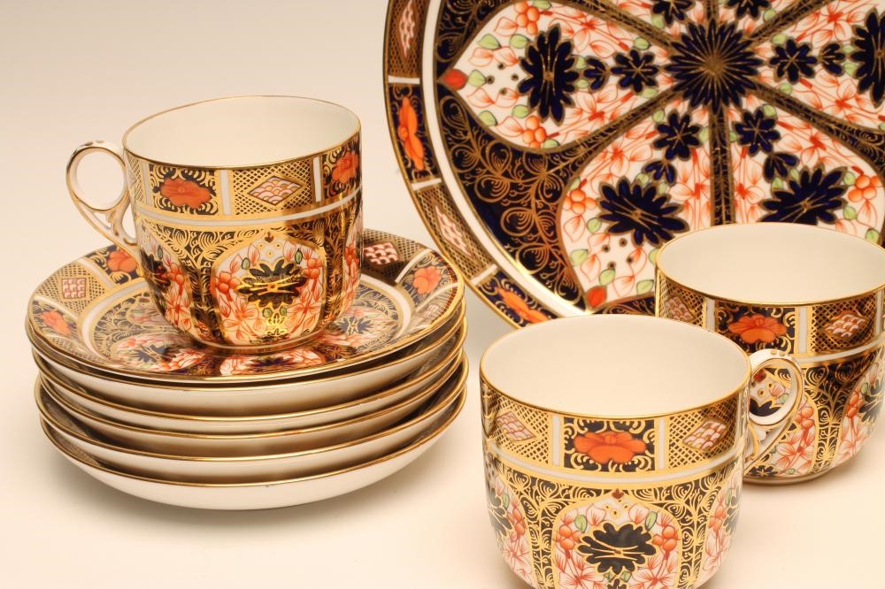 A ROYAL CROWN DERBY CHINA PART COFFEE SERVICE Image