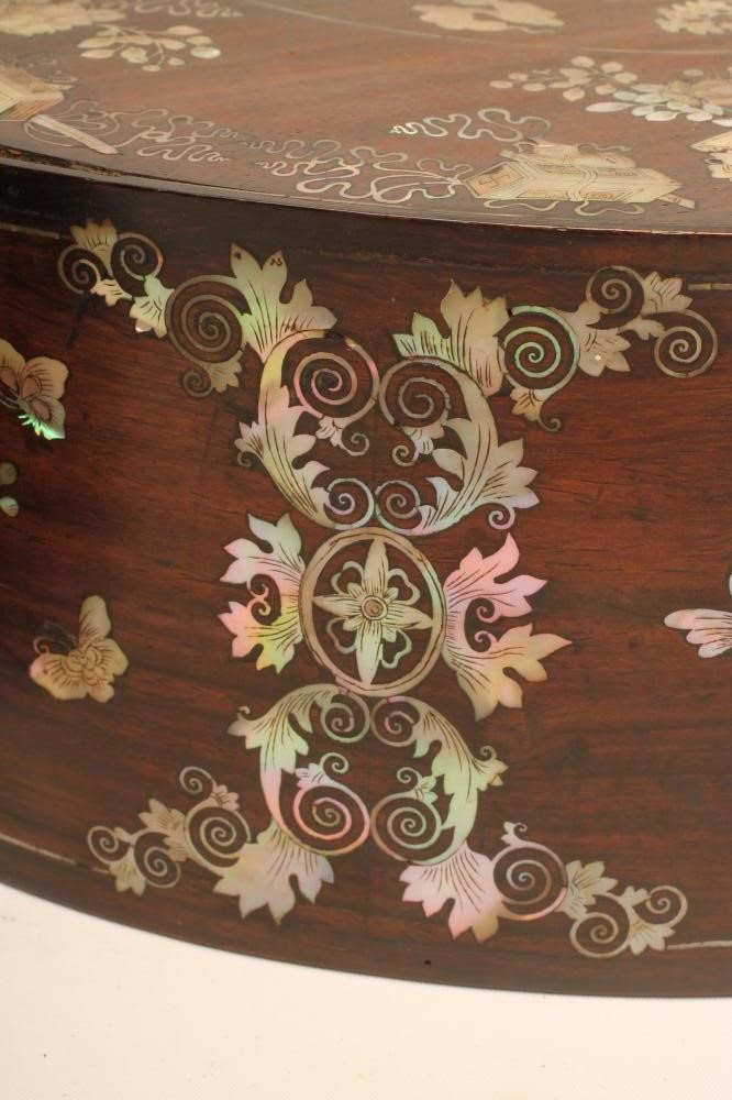 A CHINESE EXPORT ROSEWOOD BOX AND COVER Image