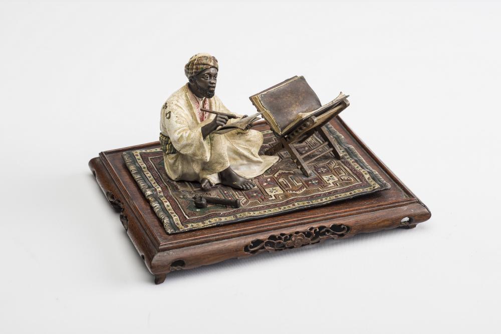 A FRANZ BERGMAN COLD PAINTED BRONZE FIGURE Image