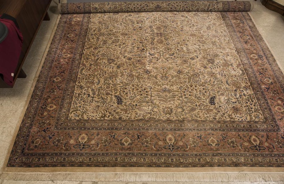 AN INDO PERSIAN ISFAHAN CARPET Image