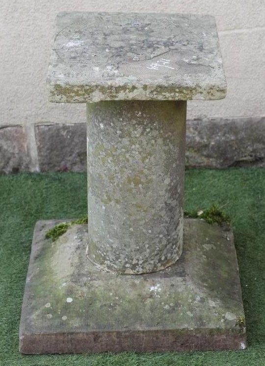 A SANDSTONE WALL SUNDIAL Image