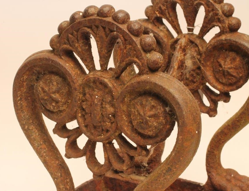 A REGENCY CAST IRON FOOT SCRAPER of oblong form Image