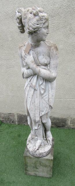 A COMPOSITION STONE FIGURE OF VENUS after Canova Image