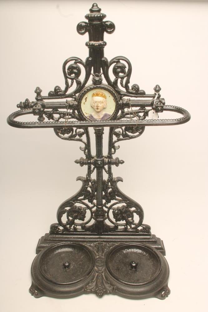 A VICTORIAN CAST IRON STICK STAND Image
