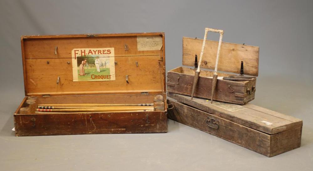 A CROQUET SET by F.H. Ayres Image