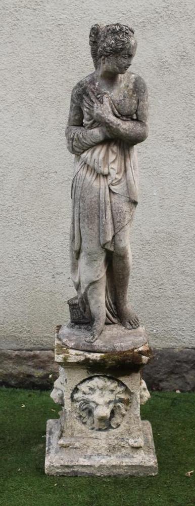 A COMPOSITION STONE FIGURE OF VENUS after Canova Image