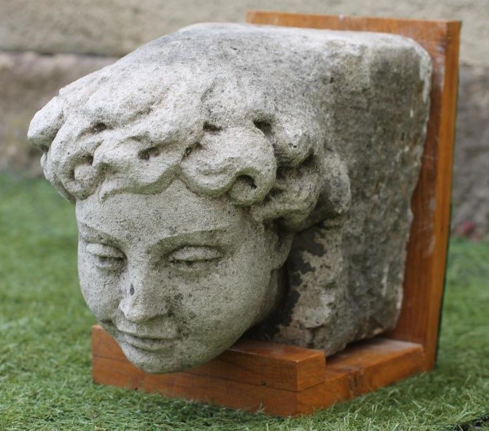A SANDSTONE FIGURAL CORBEL Image