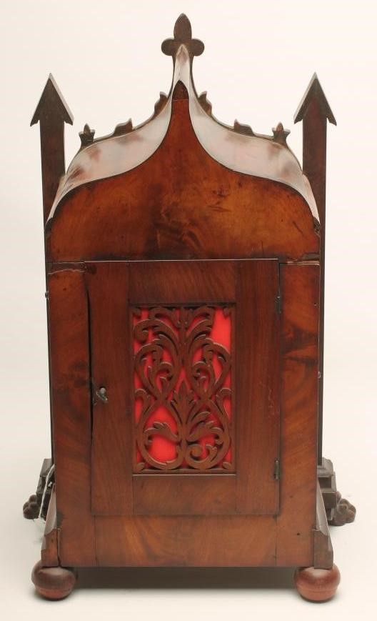 A MAHOGANY CASED TABLE CLOCK by Evan Evans Image