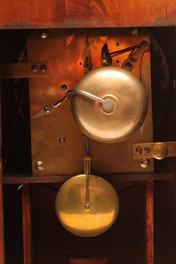 A MAHOGANY CASED TABLE CLOCK by Evan Evans Image