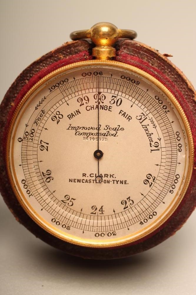 A VICTORIAN POCKET BAROMETER Image