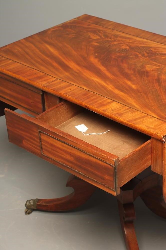 A WILLIAM IV MAHOGANY SOFA TABLE Image