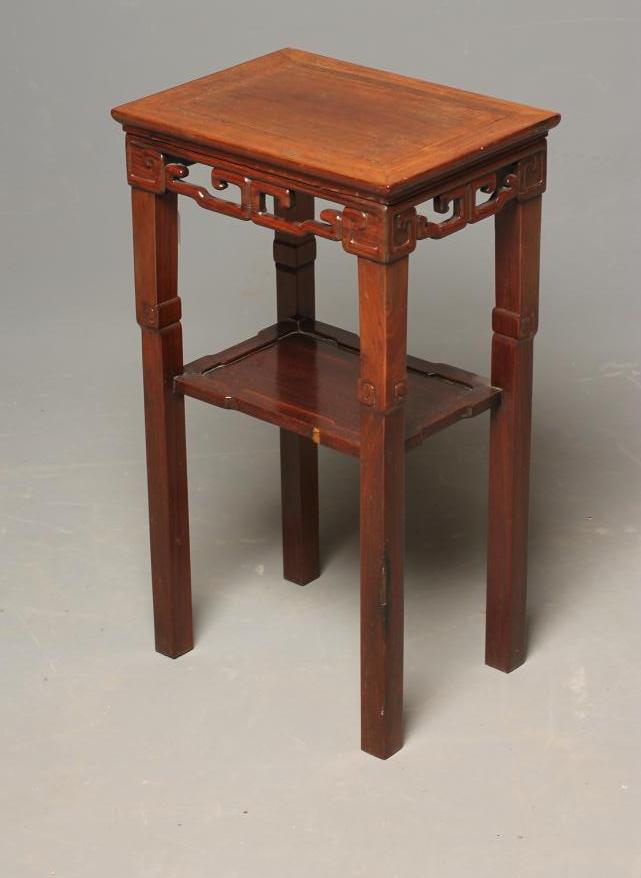 A CHINESE HARDWOOD SIDE TABLE Image