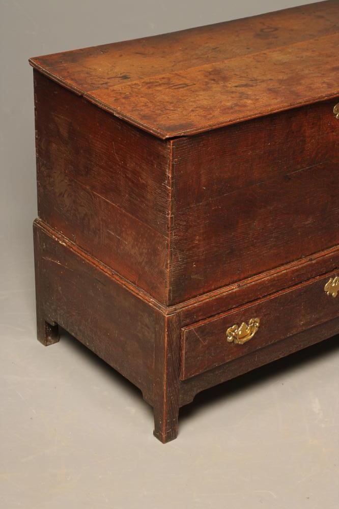 A GEORGIAN OAK CHEST ON STAND Image