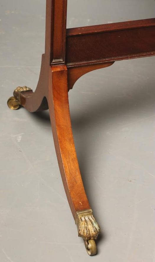 AN EDWARDIAN MAHOGANY CHEVAL MIRROR Image
