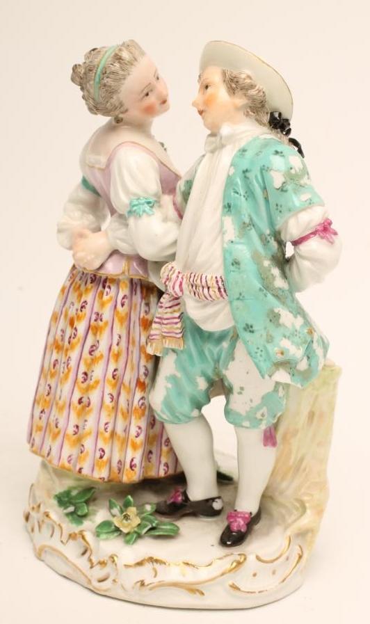 A MEISSEN PORCELAIN FIGURE GROUP Image