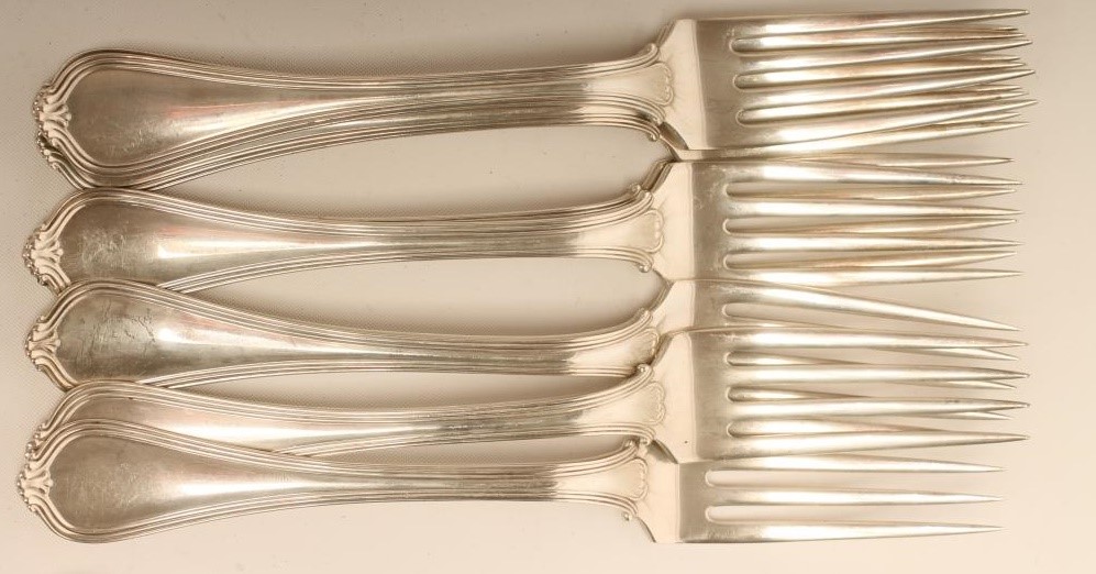 *A "PAUL REVERE" SILVER PART TABLE SERVICE Image