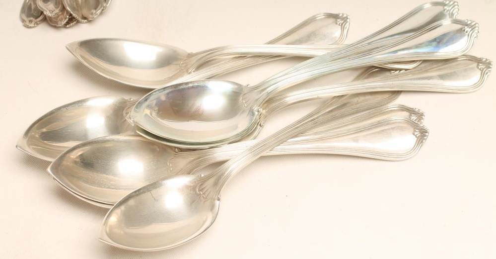 *A "PAUL REVERE" SILVER PART TABLE SERVICE Image