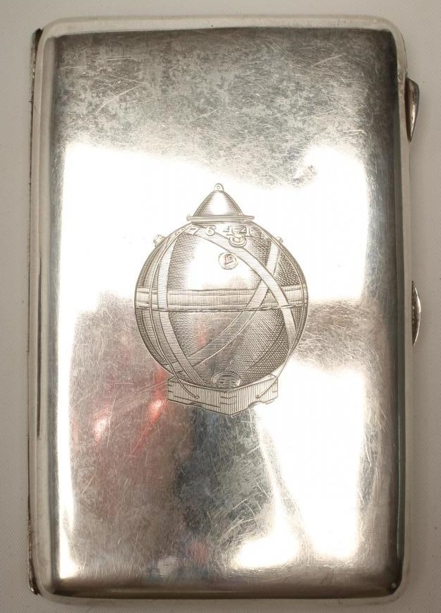 OF WWI NAVAL INTEREST - A silver cigarette case Image