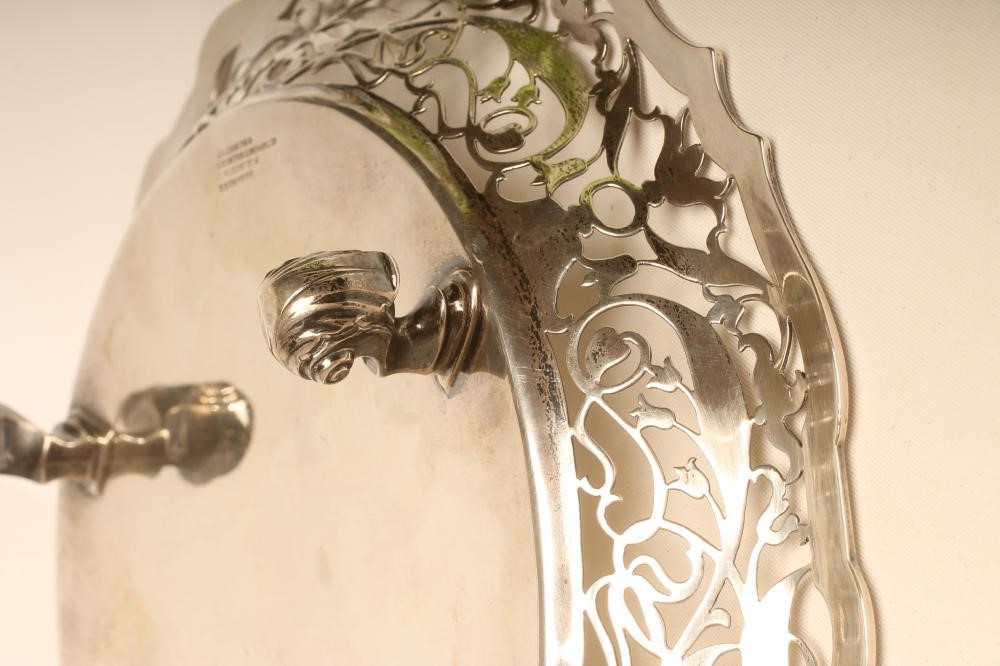 A LATE VICTORIAN SILVER DISH Image